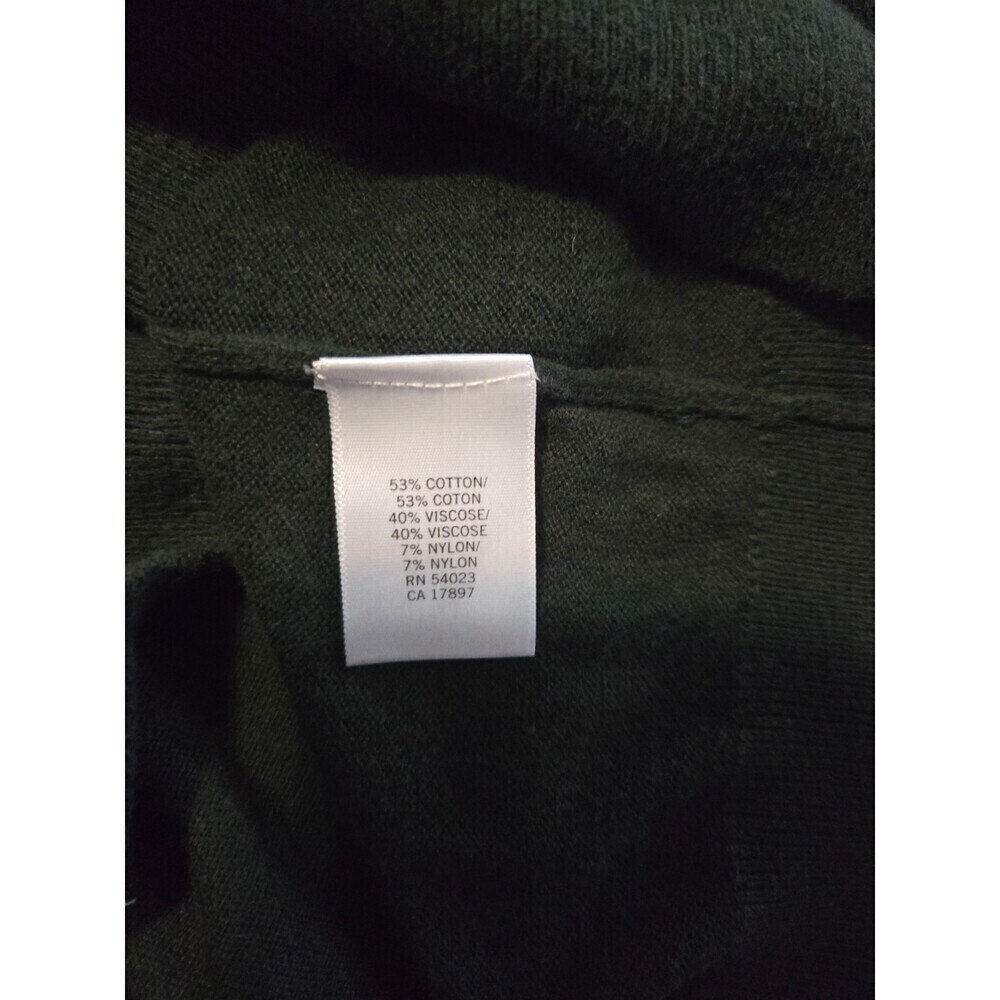 Banana Republic Women's Dark Green Cotton Blend Sweater Size XS - Picture 2 of 6